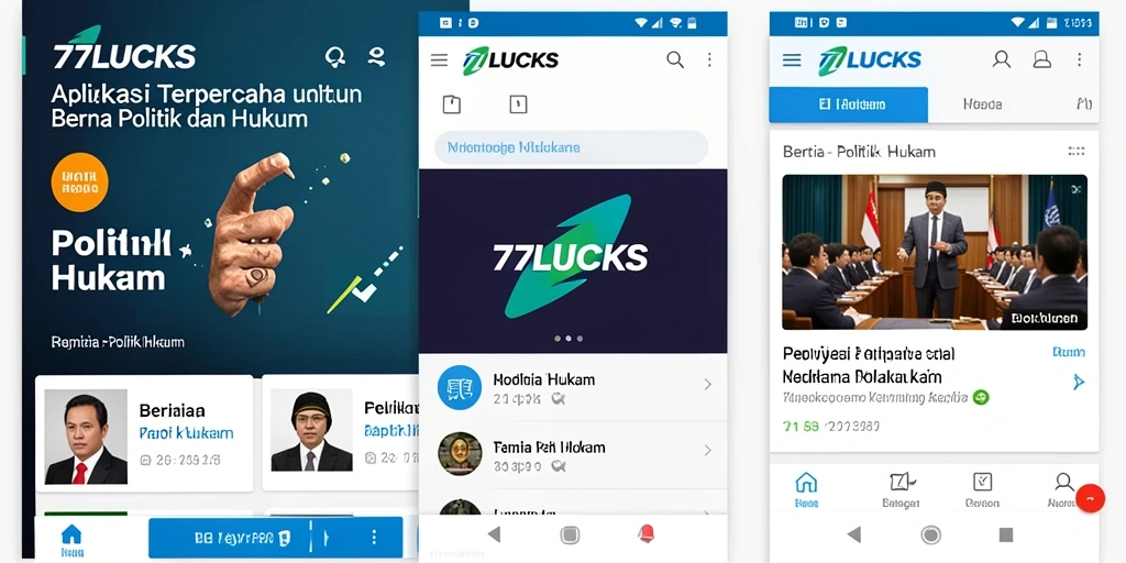 Antarmuka aplikasi 77LUCKS yang informatif dan mudah digunakan.
