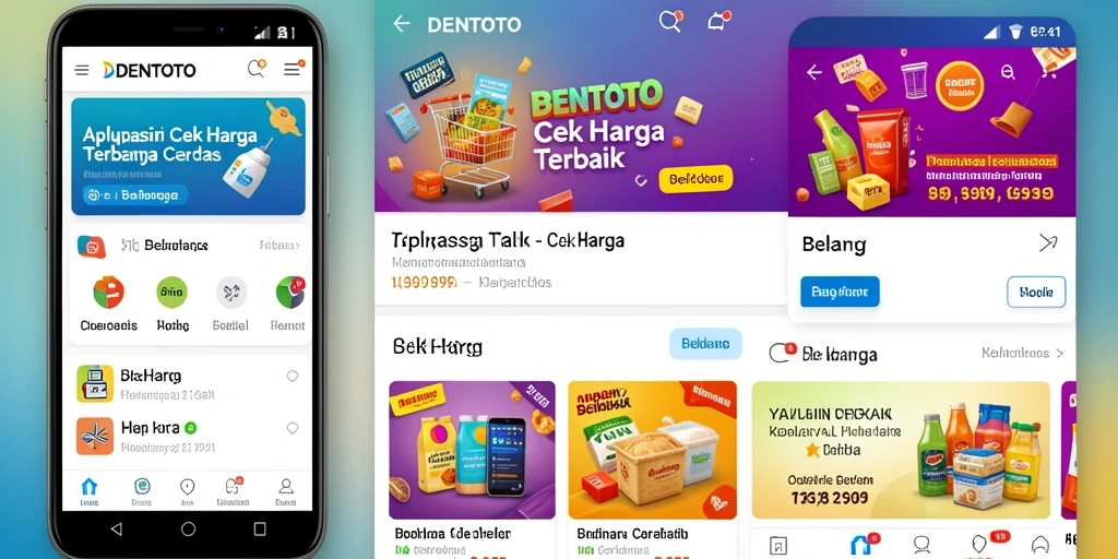 Tampilan utama DENTOTO dengan fitur Cek Harga yang ramah pengguna.