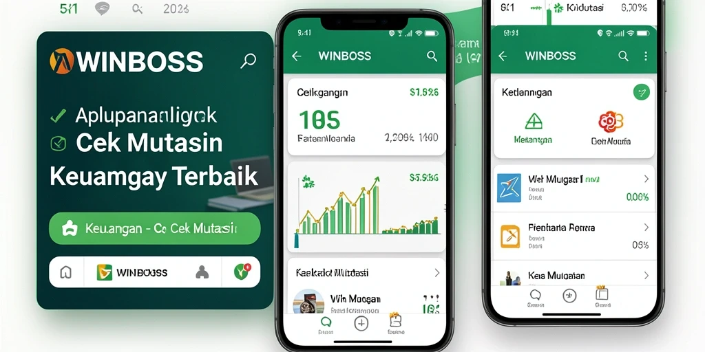 Tampilan antarmuka WINBOSS yang sederhana untuk cek mutasi keuangan.